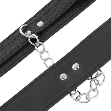 Polsini Regolabili Darkness Bondage in Pelle PU e Metallo Antiallergico